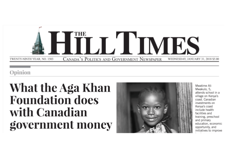 What the Aga Khan Foundation with Canadian government money