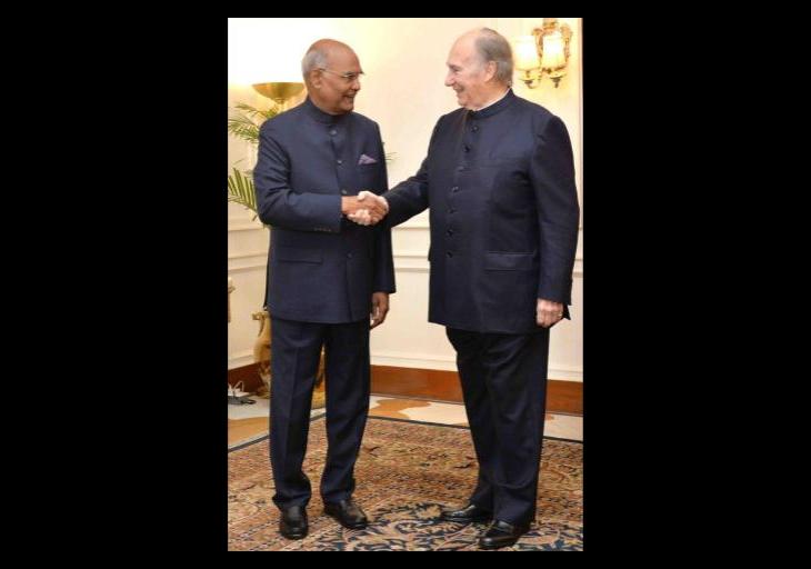 His Highness Prince Karim Aga Khan called on the President of India, Shri Ram Nath Kovind (Video)