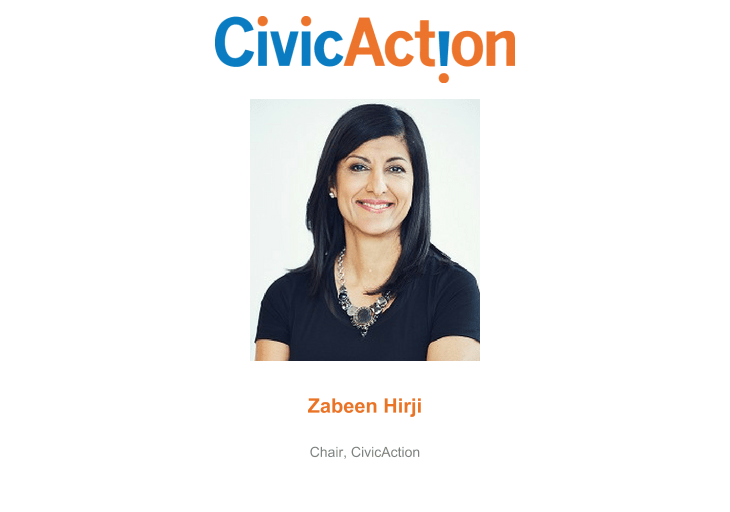 Zabeen Hirji Announced as New Chair of CivicAction