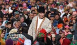 His Highness the Aga Khan with members of his community in Porshniev, Khorog, Tajikistan, 2008. AKDN / Akbar Hakim