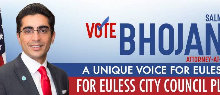Salman Bhojani running for Euless City Council, North Texas