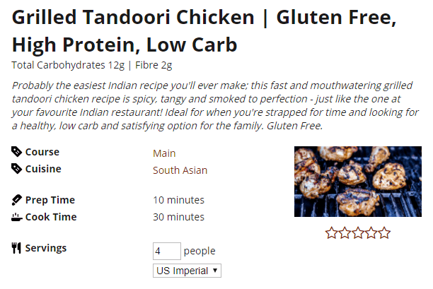 Desi-licious Recipe: Grilled Tandoori Chicken - Gluten Free, High Protein, Low Carb