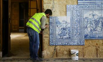 Restoration work at Henrique Mendonça Palace - Seat of Ismaili Imamat in Portugal