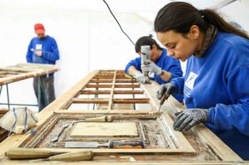 Restoration work at Henrique Mendonça Palace - Seat of Ismaili Imamat in Portugal