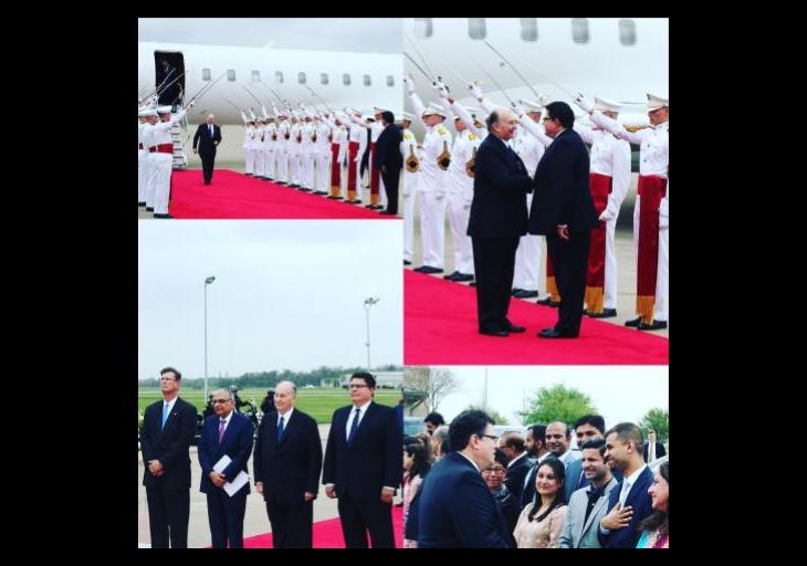 Texas Secretary of State Welcomes His Highness the Aga Khan
