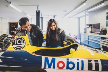 Father and daughter race drivers, Aziz and Nabila Tejpar, face off in rally