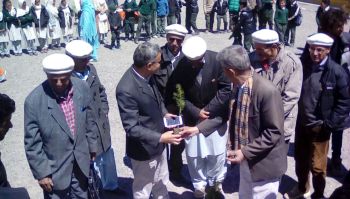 Hunza Serena Inn organizes plantation day at the Aga Khan Diamond Jubilee High School, Zoodkhoon in Chipursan Valley