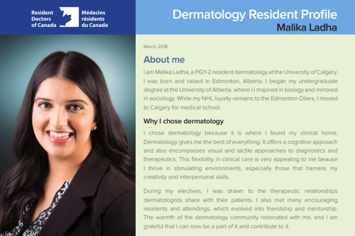 Malika Ladha: Dermatology Resident Profile