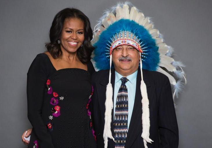 The Ismaili "chief" meets Mrs. Obama