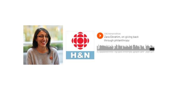 Zara Ebrahim, on giving back through philanthropy | CBC Here and Now