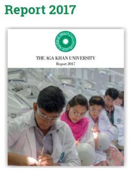 Aga Khan University Report 2017: Creating Visions of Opportunity