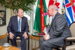 Premier of British Columbia welcomes His Highness the Aga Khan