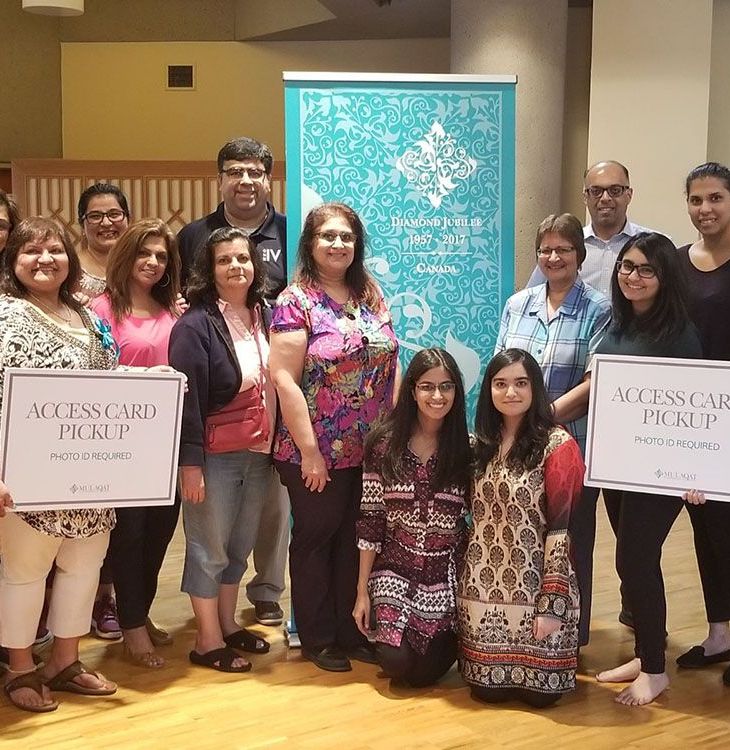 Marie-Claude Bibeau, Minister of International Development and La Francophonie together with Canadian government leaders welcoming His Highness the Aga Khan to Canada on the occasion of his Diamond Jubilee. AKDN / Zahur Ramji/Handout Photo The team of volunteers I've been working with for the past few months to prepare for Hazar Imam's visit to Vancouver.