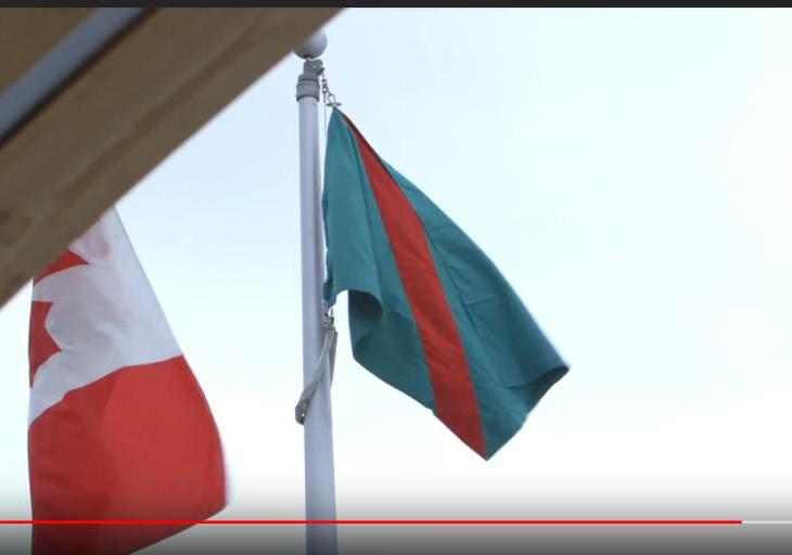 Ismaili Flag raising ceremony at Mulgrave School Vancouver, celebrating community, commemorates the Diamond Jubilee of His Highness the Aga Khan