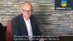 Alberta Party Leader Stephen Mandel welcomes His Highness the Aga Khan