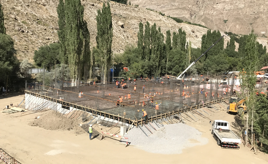 Under construction: Aga Khan Medical Centre, Khorog