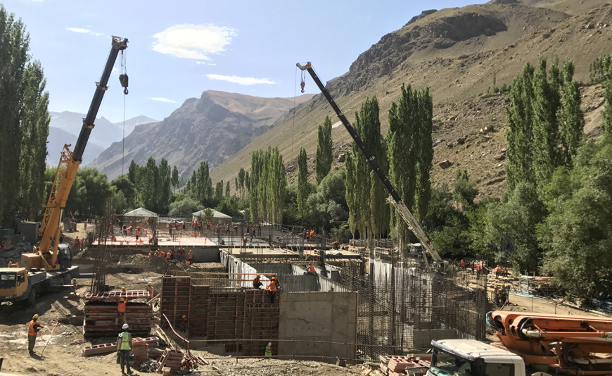 Under construction: Aga Khan Medical Centre, Khorog
