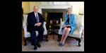 UK Prime Minister Theresa May meets His Highness the Aga Khan