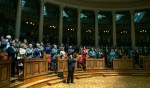 His Highness the Aga Khan receives a standing ovation after delivering a historic address to Portugal's Members of Parliament in the Senate Chamber of the Portuguese Parliament Building. In attendance were His Highness' family, government officials, dignitaries and leaders of the Ismaili Imamat and the Ismaili Community.