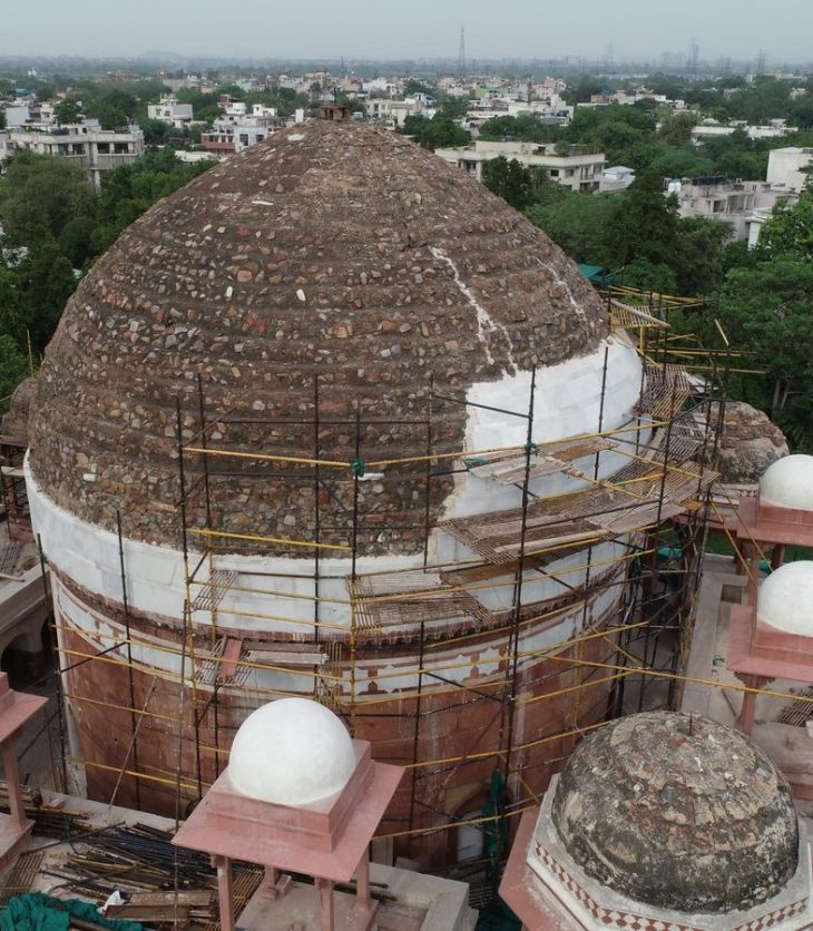 Rahim Khan-i-Khanan's Tomb at Nizamuddin gets its dome marble back