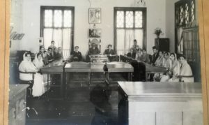 An Ismaili Council meeting, at the Town Jamaat Khanna in Nairobi.