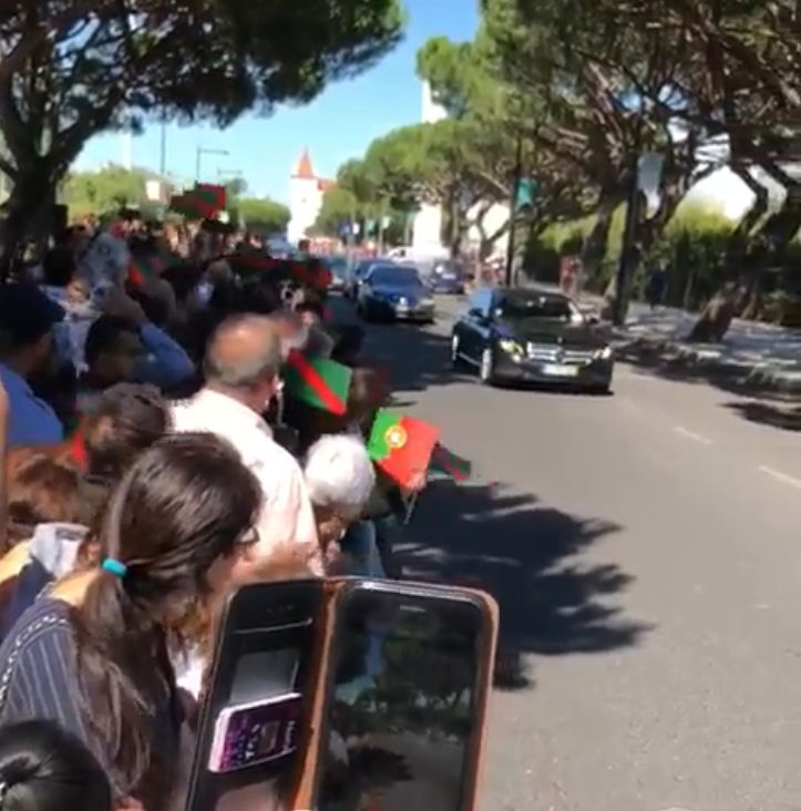 Mawlana Hazar Imam's Motorcade in Lisbon (video)