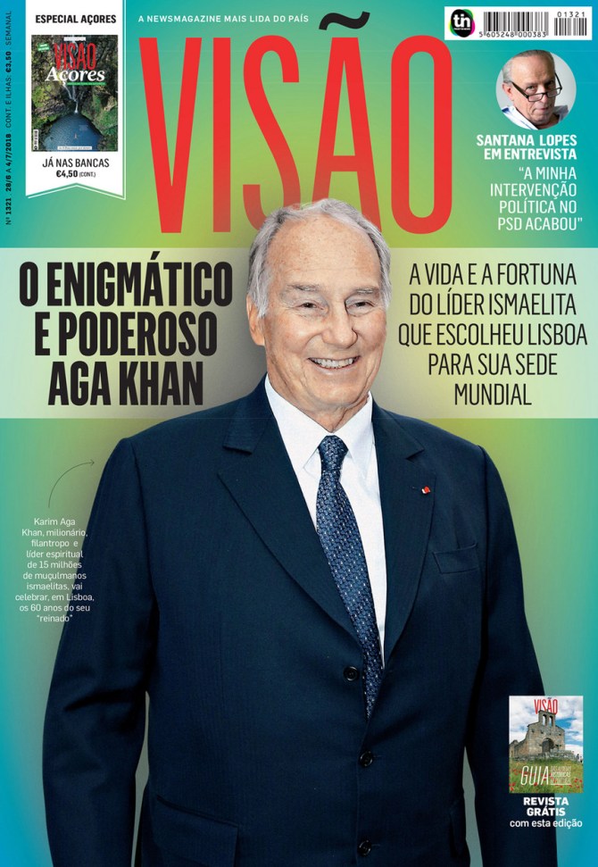 Visao (Vision) Magazine Portugal features extensive article on His Highness the Aga Khan