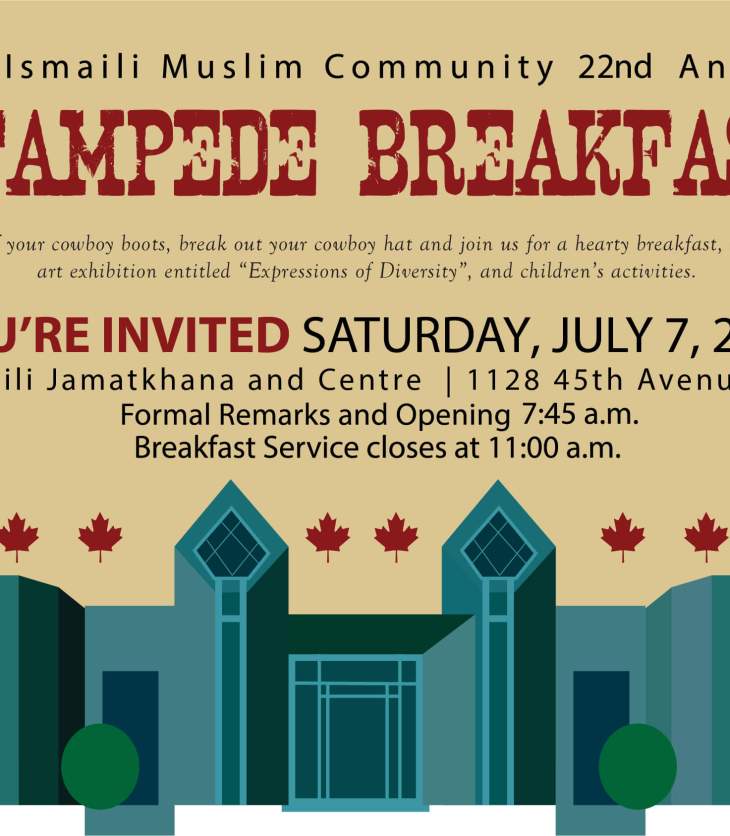 Ismaili Muslim Community to Host 22nd Annual Stampede Breakfast 2018 in Calgary
