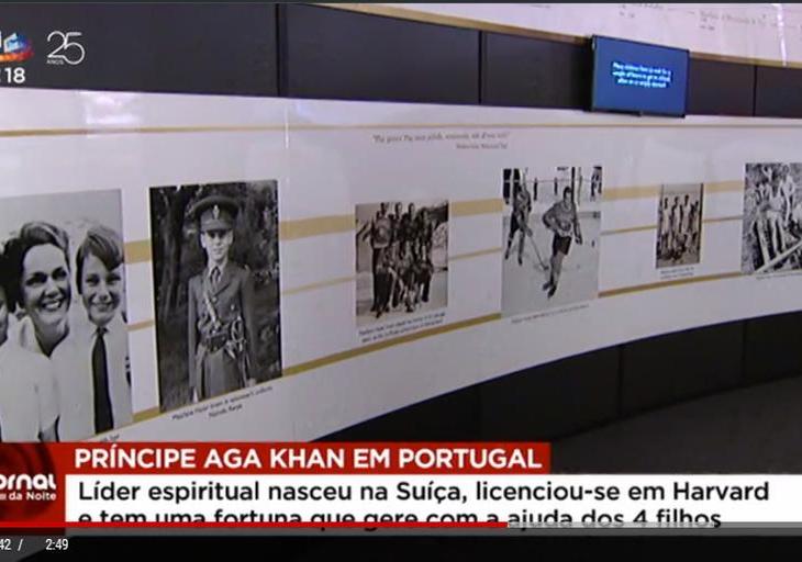 Prince Aga Khan makes his first public appearance in Lisbon (video)