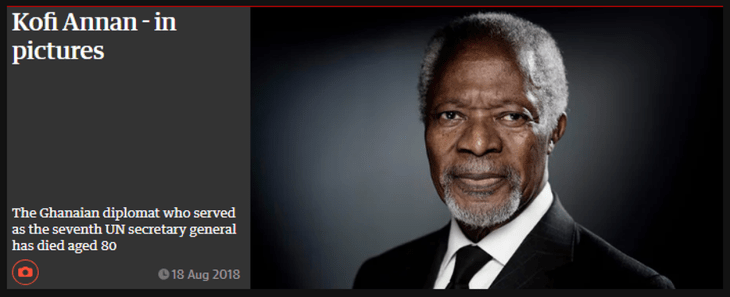 Kofi Annan - in pictures | The Guardian