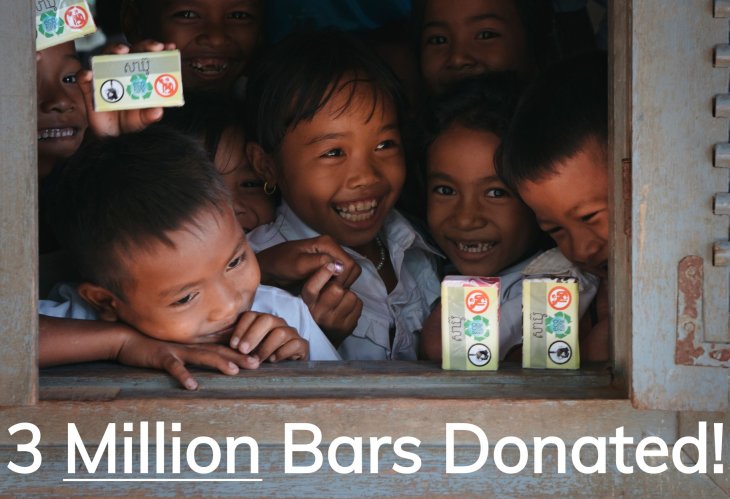 3 million bars donated