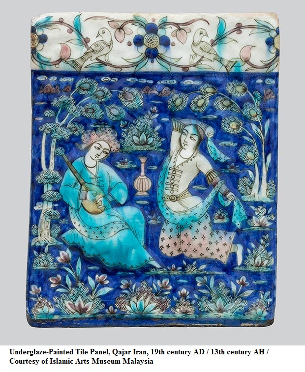 Underglaze-Painted_Tile_Panel-Qajar_Iran-19th_century_AD