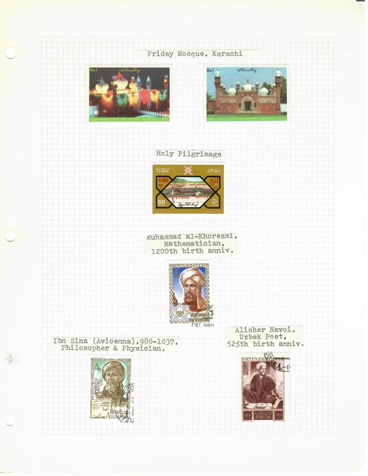 Various Historical Stamps