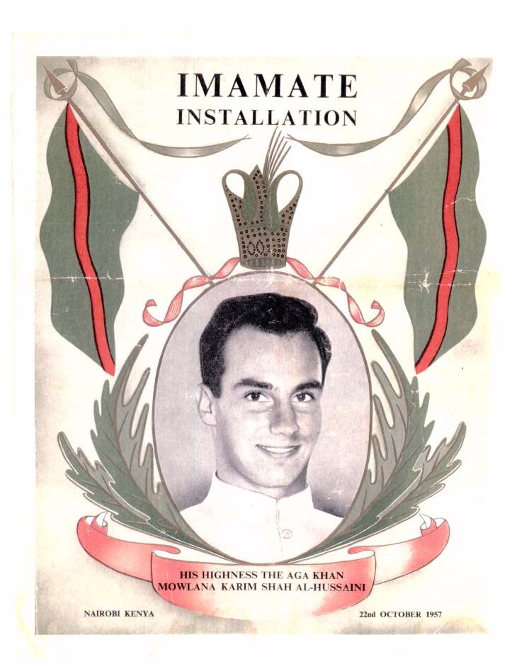 Souvenir of Entrhronement of Mawlana Hazar Imam Kenya Oct 1957_Page_1
