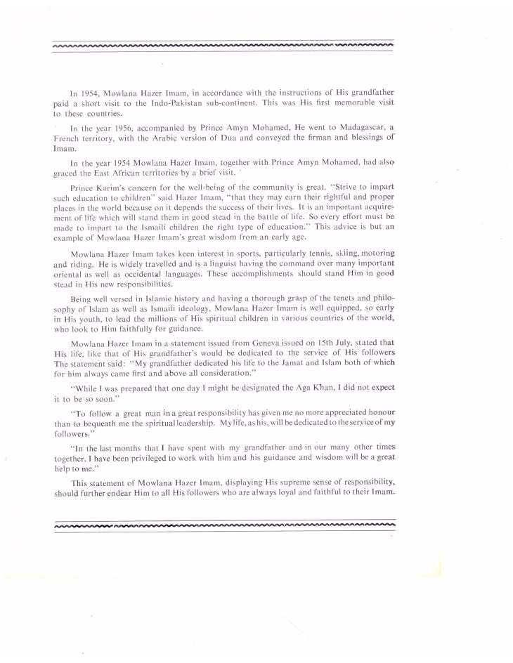 Souvenir of Entrhronement of Mawlana Hazar Imam Tanganyika Oct 19 1957_Page_12