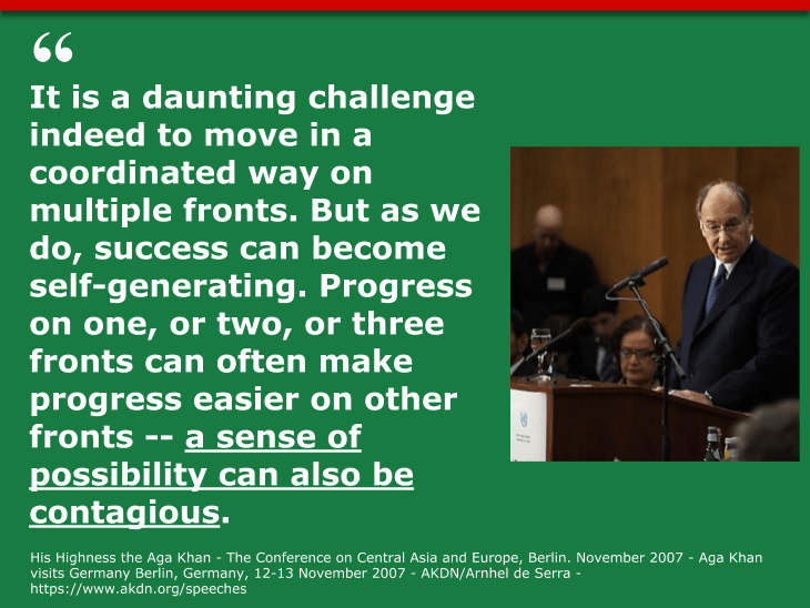 His Highness the Aga Khan - The Conference on Central Asia and Europe, Berlin. November 2007 - Aga Khan visits Germany Berlin, Germany, 12-13 November 2007 - AKDN/Arnhel de Serra - https://www.akdn.org/speeches