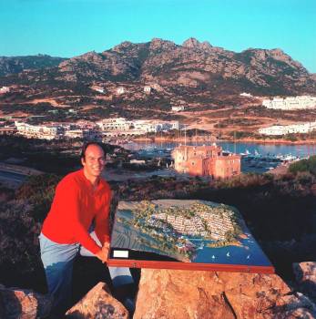 Sardinia, Italy. 1960: His Highness Prince Karim Aga Khan IV oversees the development of Porto Cervo on the Costa Smeralda, Image credit: Slim Aarons / Hulton Archive / Getty Images