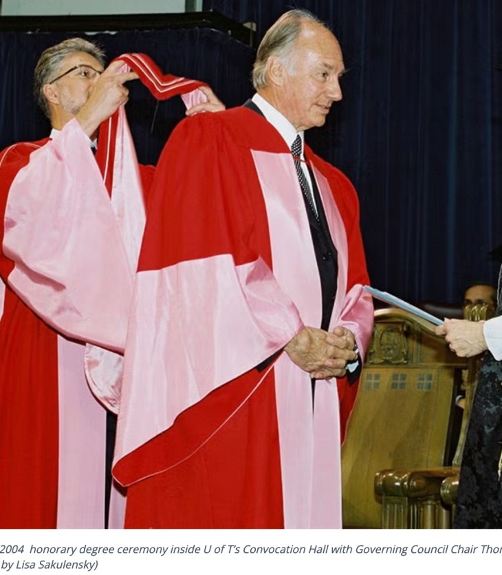 University of Toronto Pays Tribute to Aga Khan IV’s Enduring Legacy in Canada and Beyond