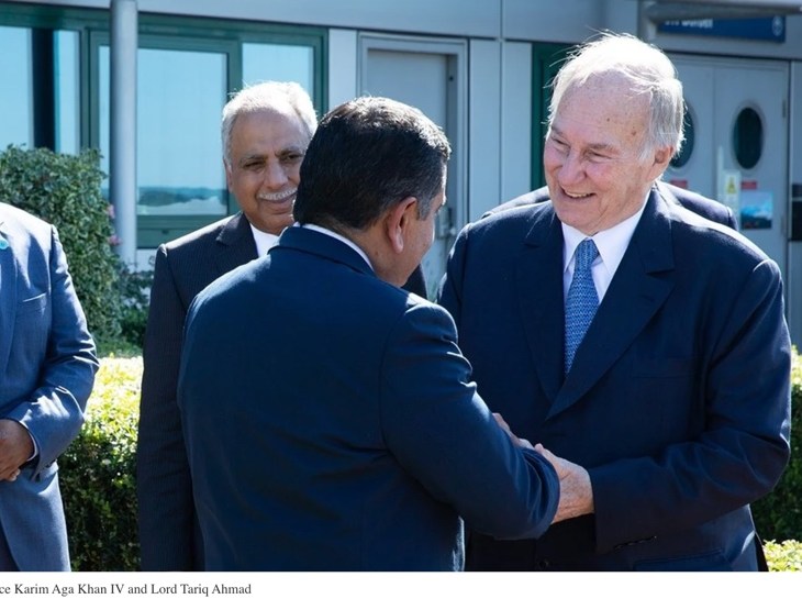 His Highness Prince Karim Aga Khan IV and Lord Tariq Ahmad