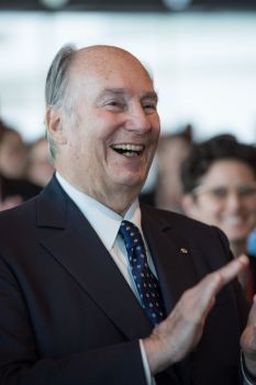 His Late Highness Prince Karim Aga Khan IV. Image credit: Joy Johnson / SFU