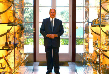 Aiglemont, France: His Highness Prince Karim Aga Khan IV surrounded by trophies. Image credit: Scoop Dyga