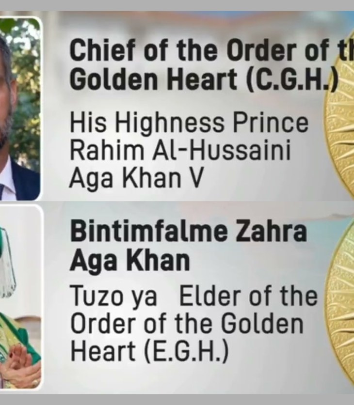 President of Kenya Awards Prince Rahim & Princess Zahra Aga Khan Highest Honour