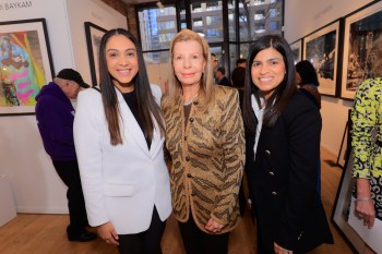 Rozmin Valliani, member of the Rita Hayworth Gala Steering Committee, Princess Yasmin Aga Khan, Ambreen Khowaja