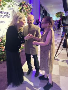 Princess Yasmin in conversation with Naz and Al Dhalla. Image credit: Al Dhalla